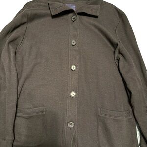 Women’s black Ribbed knit cardigan sweater (jacket)